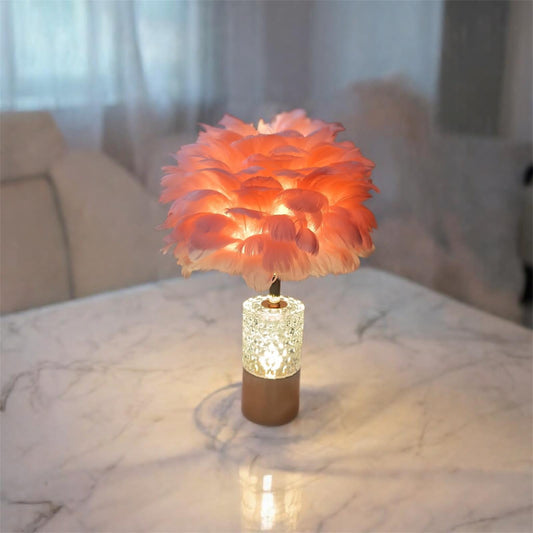 Feather Table Lamp